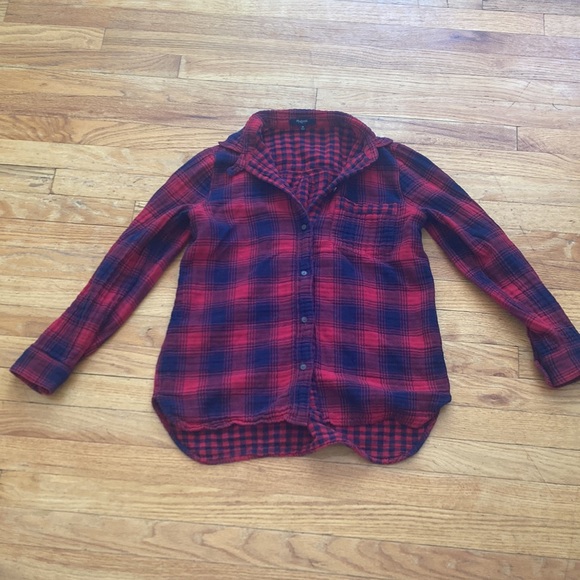 Madewell Tops - Madewell Flannel Button Down Shirt
